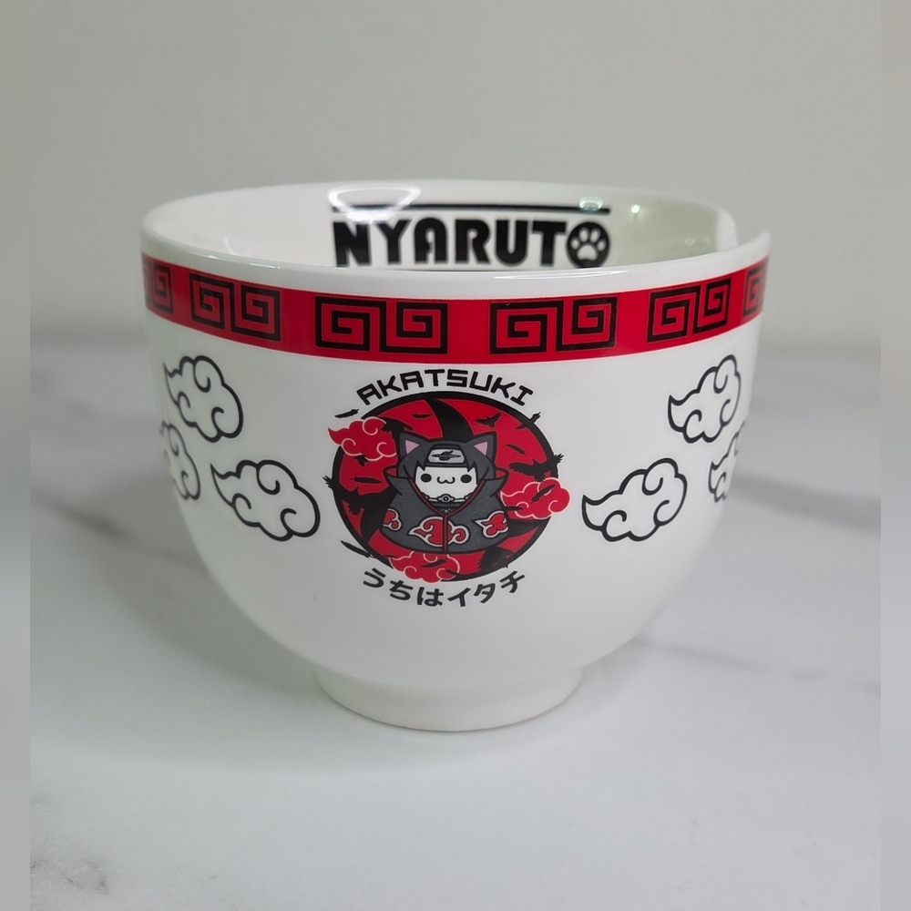 2002 VTG Naruto Nyaruto Itachi Uchiha Akatsuki - 16 Oz Ramen Bowl-No Chopsticks